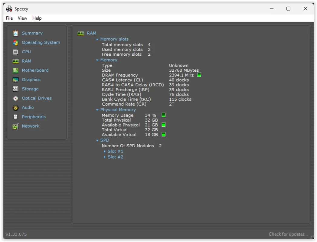 Speccy screenshots 11